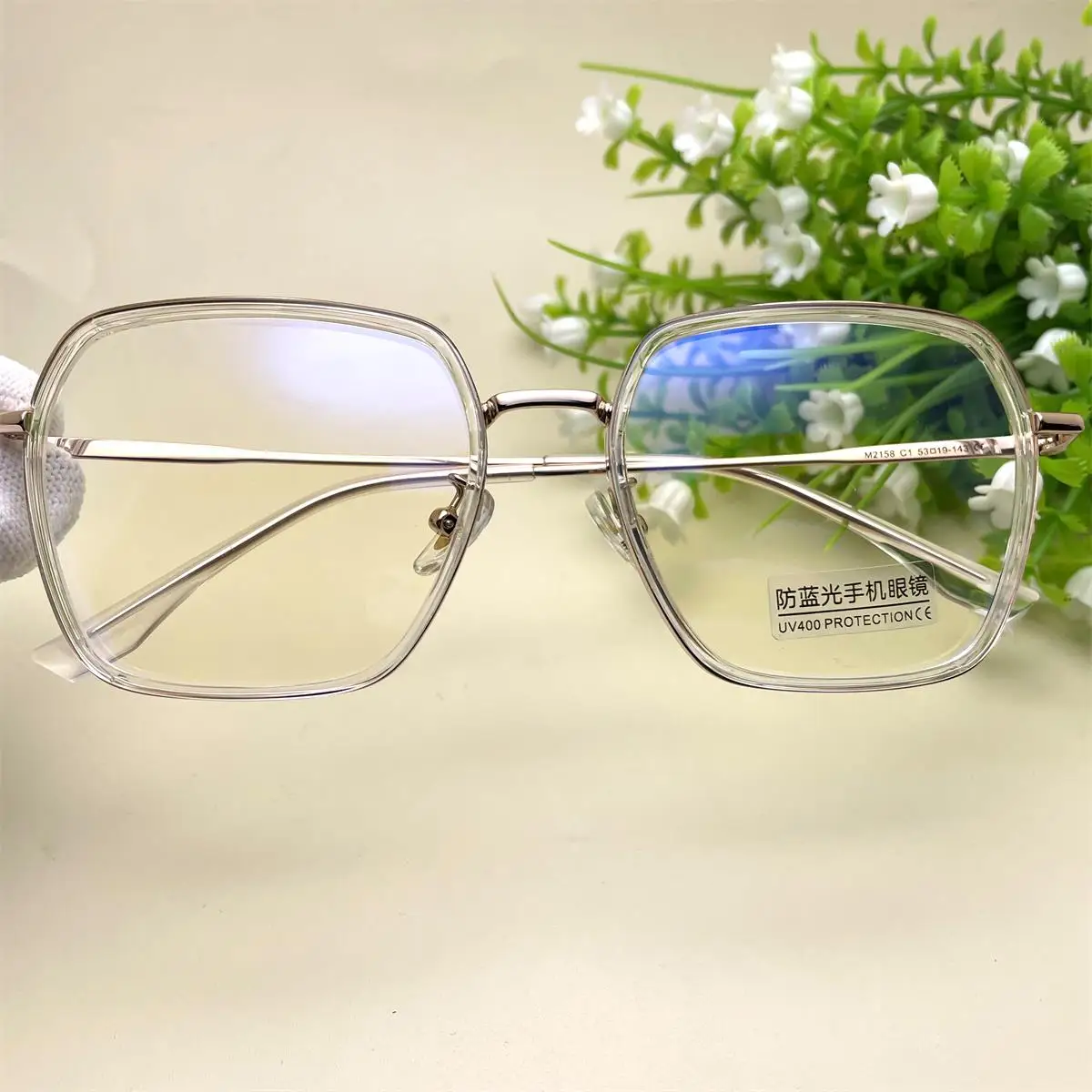 Moda şeffaf Metal Anti mavi ışık gözlük kadın erkek presbiyopi gözlük TR90 çerçeveleri optik okuma gözlüğü Okulary 0 ~ + 6 Görüntü 2