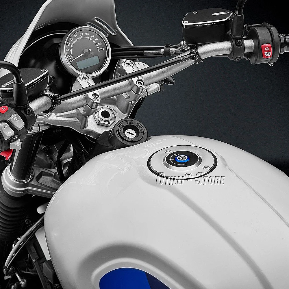 Motosiklet Alüminyum Yakıt Deposu Gaz Kapağı Yağ depo kapağı BMW R9T RNİNET Saf R NİNET DOKUZ T Scrambler Racer RnineT Kentsel G / S Görüntü 2