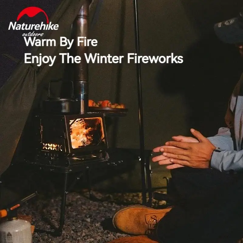 Naturehike Kış Açık Kamp Yakacak odun ısıtıcı Yangın odun sobası Brülör Taşınabilir Hafif Ocak Fırın Mutfak Aksesuarları Görüntü 2