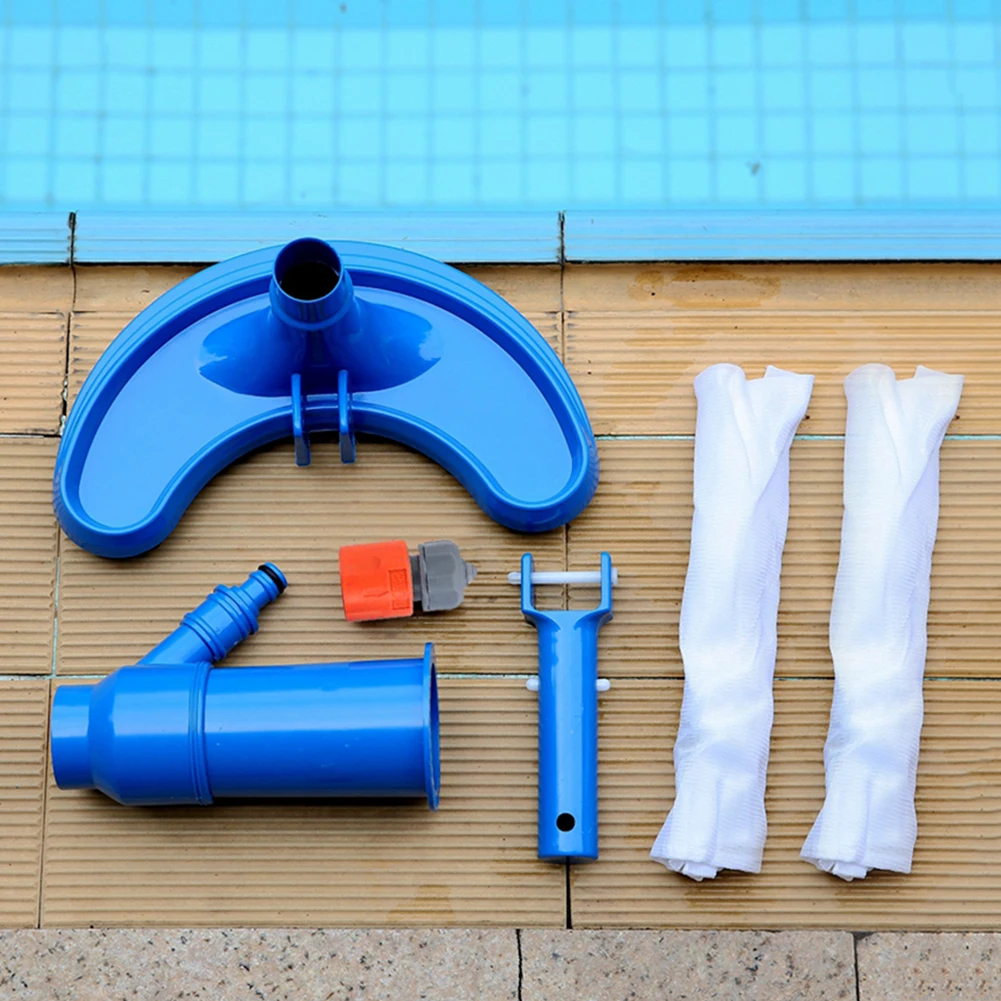 Profesyonel Yüzme havuz elektrikli süpürgesi Fırça ile Çok Amaçlı Temizlik Sterilizasyon Aracı Seti Hafif Gölet Çeşmesi için Görüntü 2