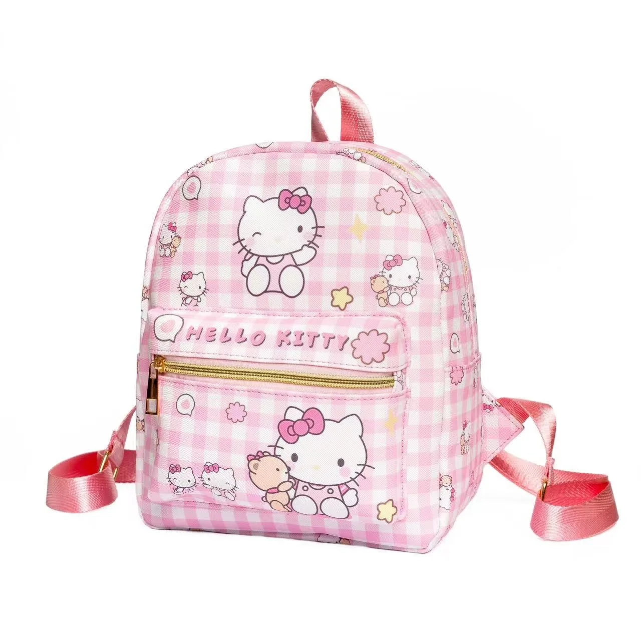Sanrio hello kitty Sevimli Melodi kuromi çocuk PU Schoolbag Tarçın Sırt Çantası Anaokulu Schoolbag Karikatür omuzdan askili çanta Görüntü 2