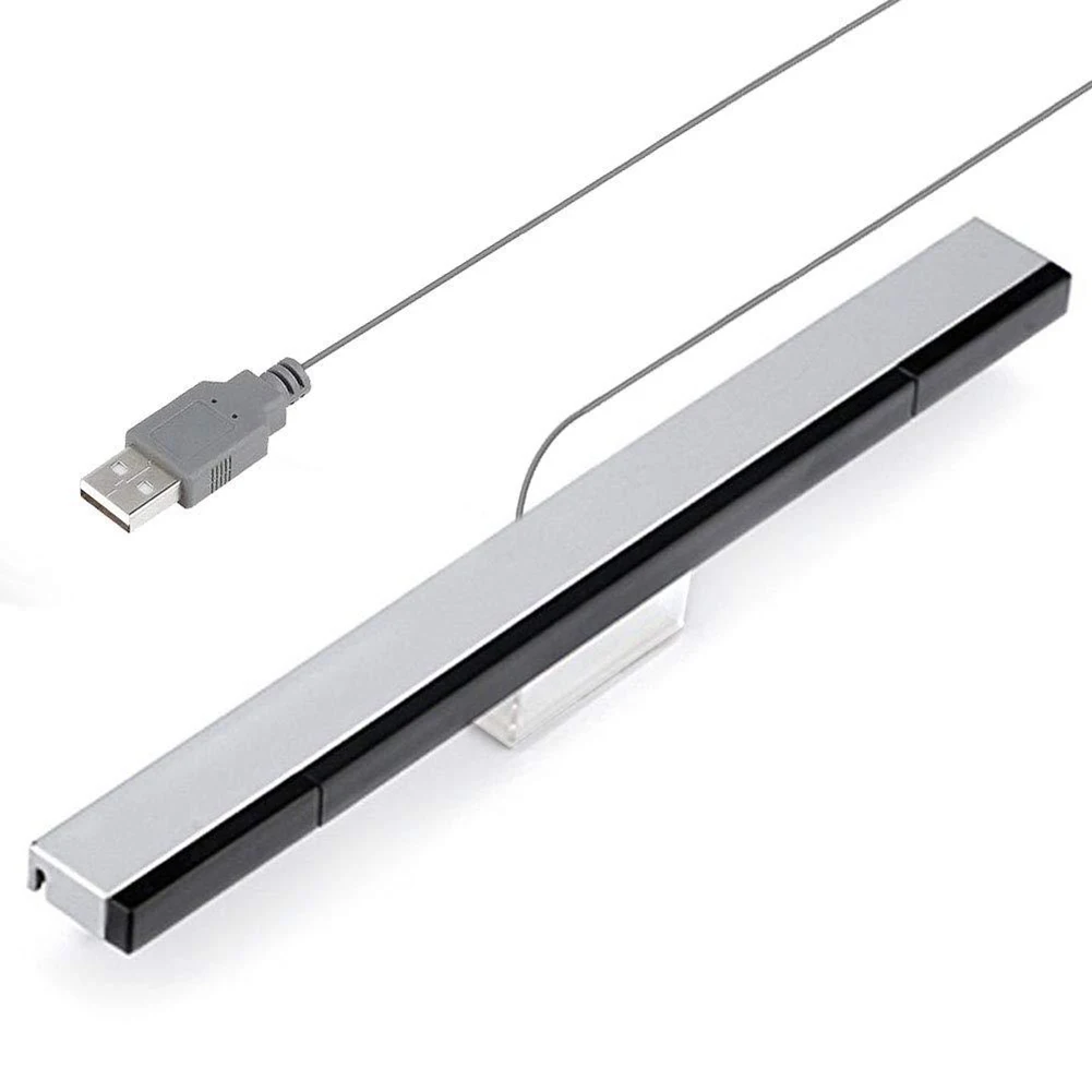 Sensör Çubuğu TV USB Alıcısı İndüktör Oyun Konsolu Kablolu uzaktan kumanda sensörü Çubuğu Alıcısı Wii / Wii U Konsolu Görüntü 2
