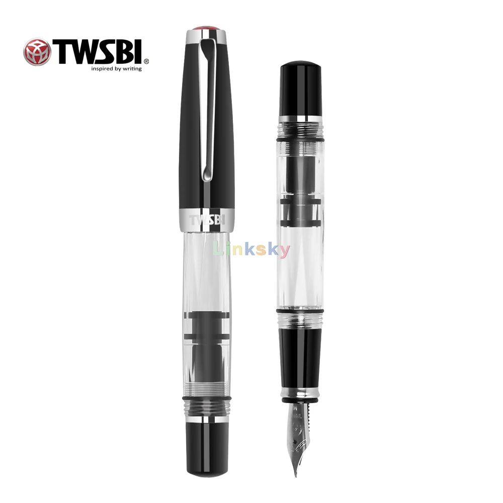 TWSBI Elmas Mini Klasik Dolma Kalem-Siyah,biraz daha küçük elleri olanlar için mükemmel, Yazma malzemeleri, Hediye kalemi Görüntü 2