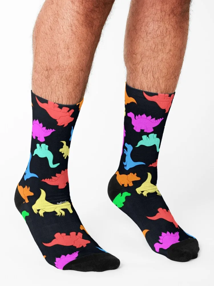 Tuhaf Dinozor Çorap komik hediyeler yılbaşı ayak bileği özel Kadın Çorap erkek Görüntü 2