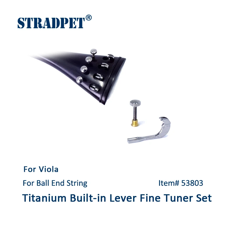 Viyola için STRADPET Titanyum Dahili Kollu İnce Tuner Seti( vidalı bir tuner), Viyola Aksesuarları Görüntü 2