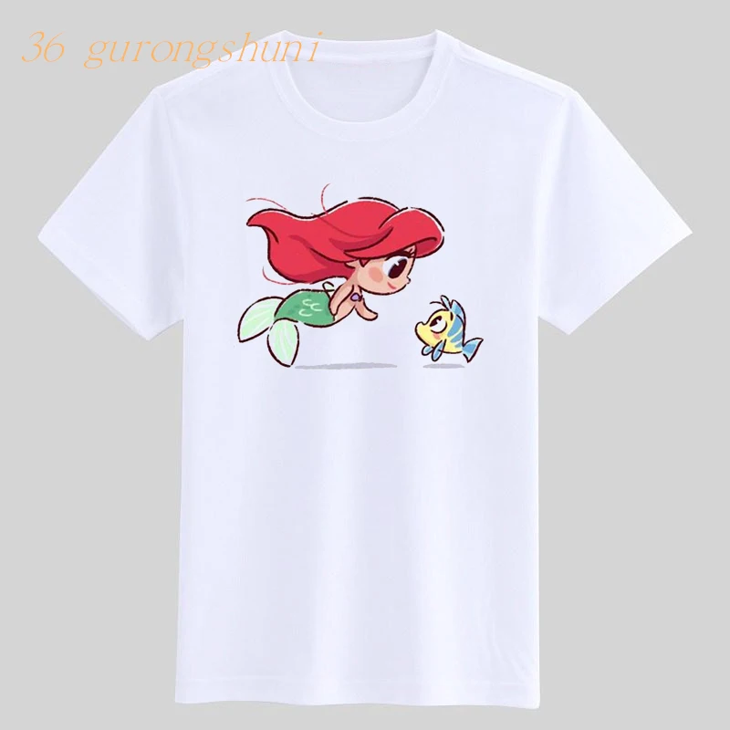 sevimli Prenses karikatür çocuk t shirt erkek çocuk giyim küçük kız elbise yaz tshirt kız grafikli tişört kawaii t-shirt Görüntü 2