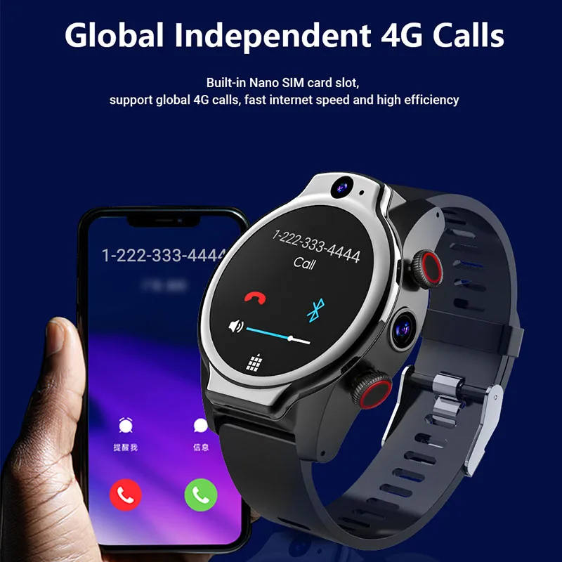 yüksek kalite 4GB 64GB yüzme spor Akıllı izle 4G LTE Küresel GPS IP68 5ATM Android 10 Smartwatch Xiaomi huawei İçin telefon Görüntü 2