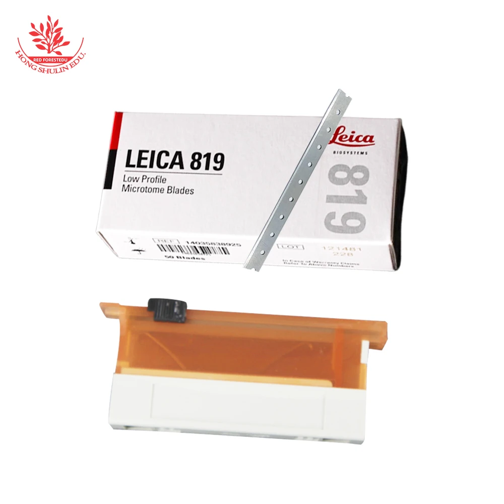 0.25 mm Dar Leica Mikrotom Bıçakları 819 Tek Kullanımlık Patolojik Slaytlar Doku Bıçağı Görüntü 3