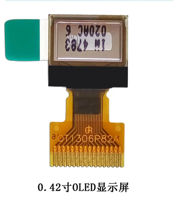 0.42 İnç OLED Ekran 72X40 Piksel VG7240TSWBG0 Beyaz IIC I2C SPI 16P Bağlantı Noktası SSD1306 NFP1306-82A QT1306P82A Bileklik Görüntü 3