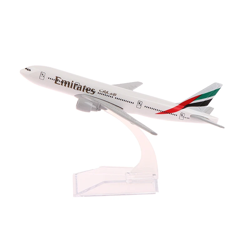 1: 400 Ölçek Metal Uçak Çoğaltma Emirates Havayolları 777 Uçak Diecast Model Havacılık Uçak Tahsil Oyuncaklar Boys için Görüntü 3