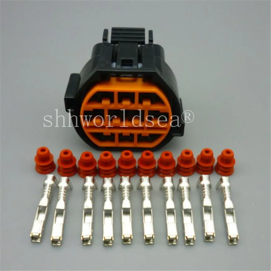 10 pin otomotiv su geçirmez konnektör 2.8 farlar LED araba soketi sensörü konnektörü GL221-10021 HP066-10021 HYUNDAİ KİA İçin Görüntü 3
