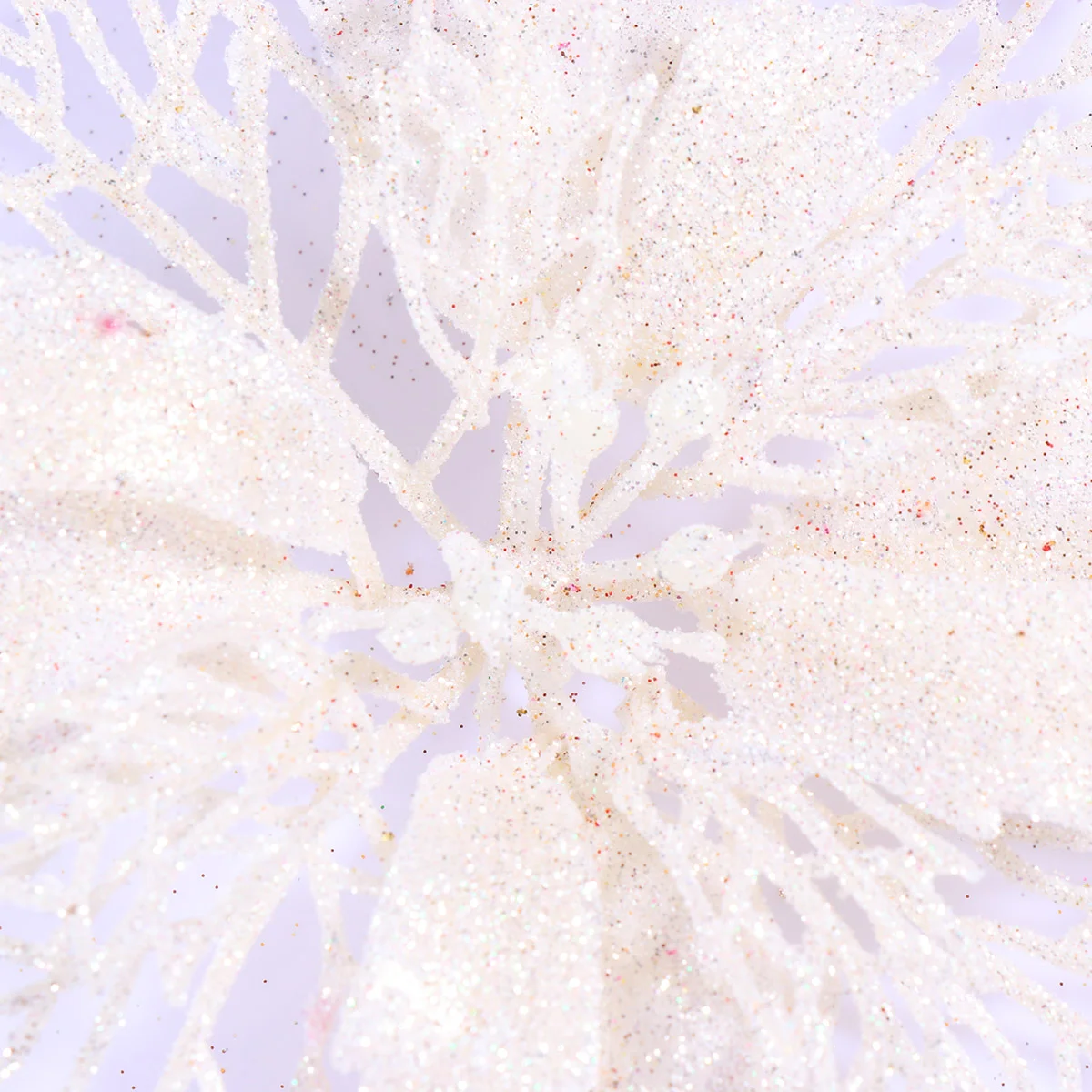 12 Adet Noel çiçek süslemeleri ev süsler ağaç asılı kolye içi boş için Görüntü 3