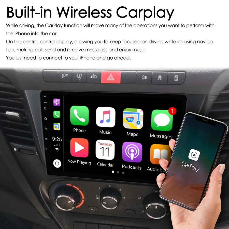 128GB ROM Android 13 Radyo 2Din CarPlay Iveco Daily 2018 İçin 2017 Navigasyon GPS Dokunmatik Ekran Stereo Araba Multimedya Video Oynatıcı Görüntü 3