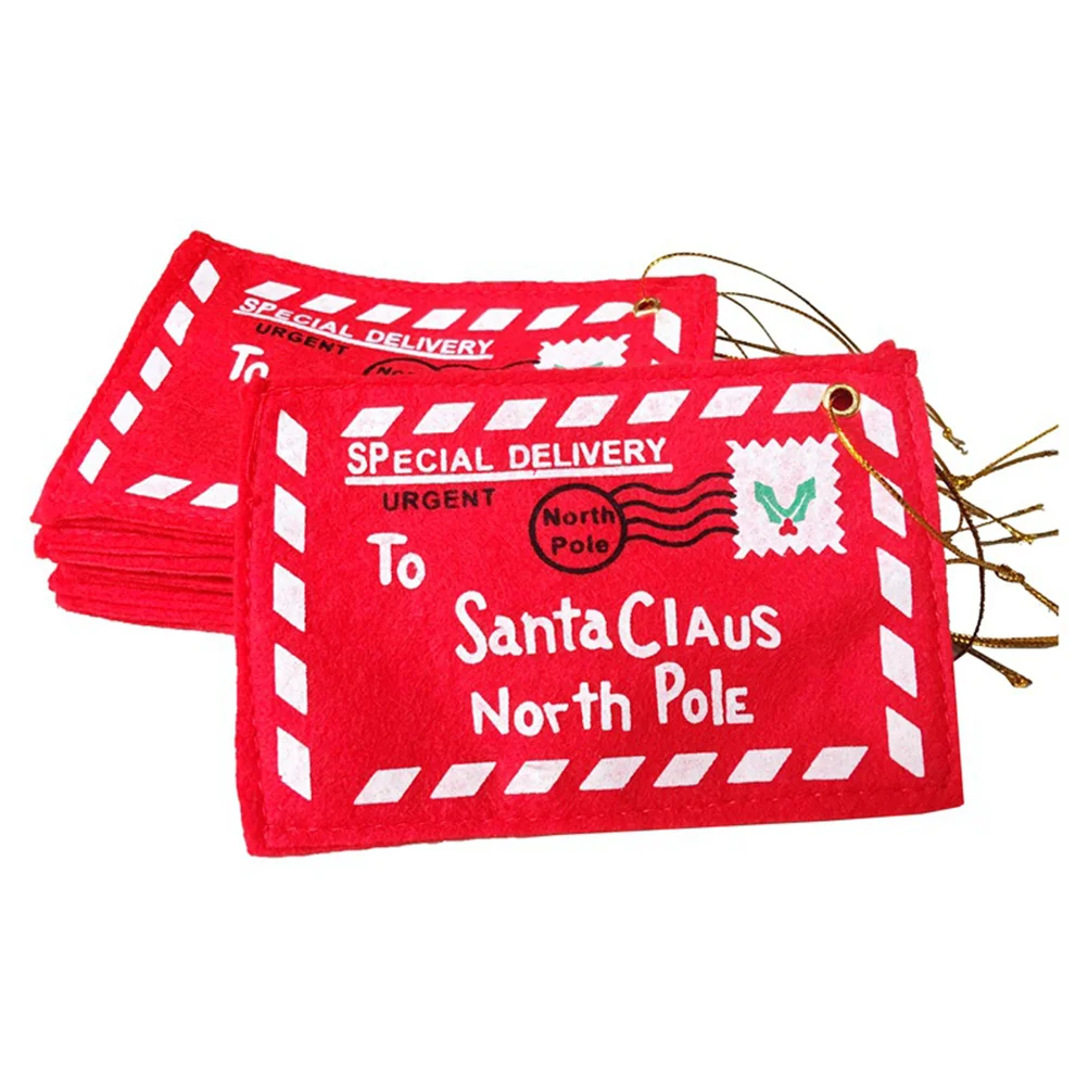 14 adet noel hediyesi Şeker çanta kumaşı Zarflar Noel Elemanları Baskı Zarflar Noel Ağacı Süsleri Görüntü 3