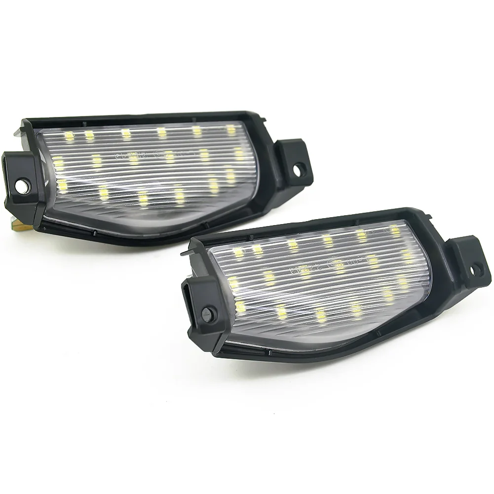 2 Adet Araba LED plaka ışıkları Arka Numarası Lambası Mazda3 09-13 Mazda 2 11-13 Hata Ücretsiz Canbus 18smd Beyaz Oto Aksesuarları Görüntü 3