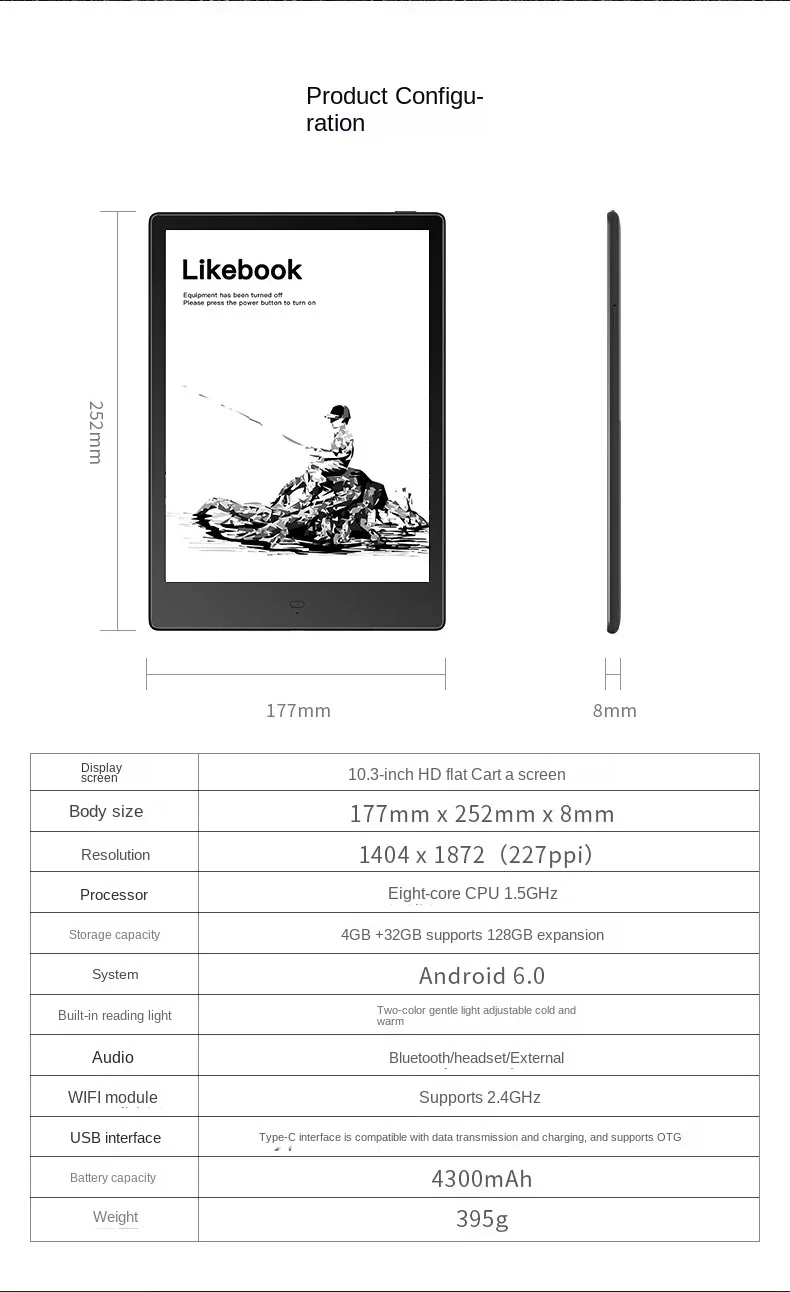 2023 ONİKS Likebook Alita K103 10.3 inç Android Akıllı El Yazısı Memo Elektronik Mürekkep Okuyucu işıklı e-kitap mürekkep ekran Görüntü 3