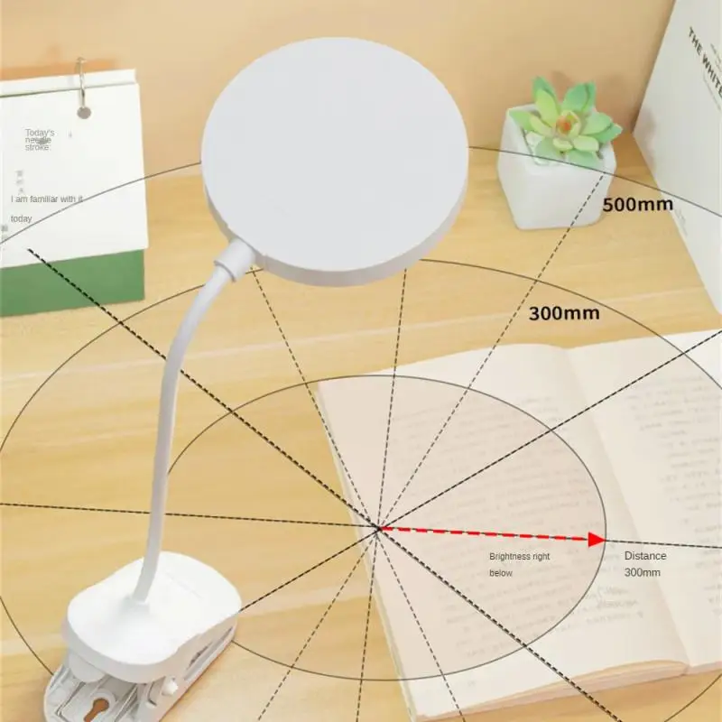3 Modları Karartma masa lambası 360° Esnek Usb şarj edilebilir masa lambası Klip Yatak Göz Koruması Okuma Kitap Gece Lambası Görüntü 3