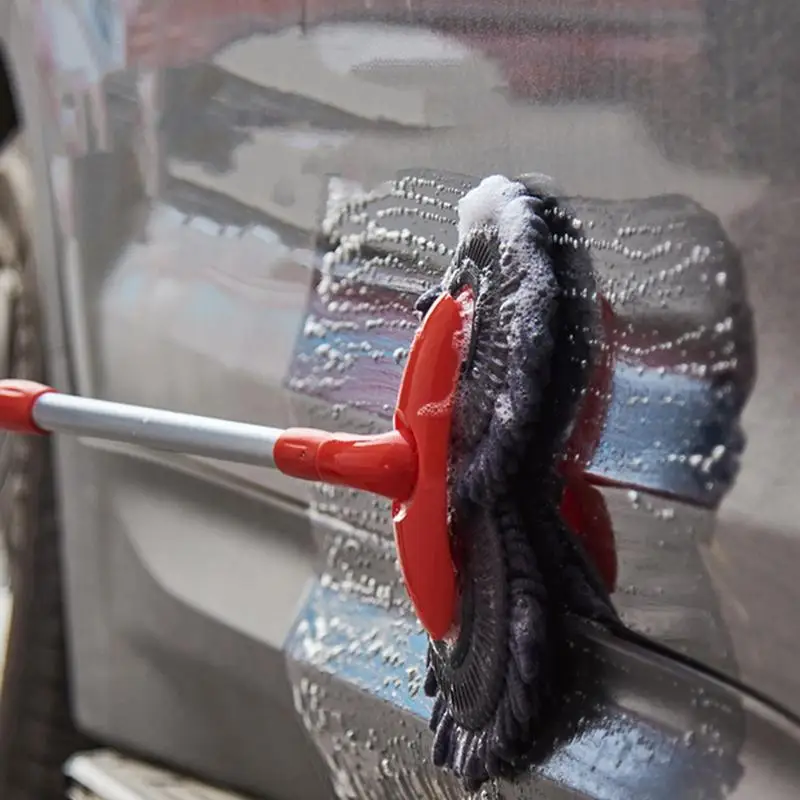 360 Derece Esnek Rotasyon Araba Temizleme Fırçası Otomatik Ayarlanabilir Dip Yıkama Fırçası Çok Fonksiyonlu Araba Silgi Temizleme Temizleyici Görüntü 3