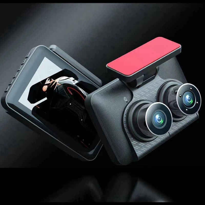 4 İnç 1080P Üç lensli araba Kaydedici Park İzleme Yedekleme Video Fonksiyonu HD Gece Görüş Kaydedici Araba İçin Görüntü 3