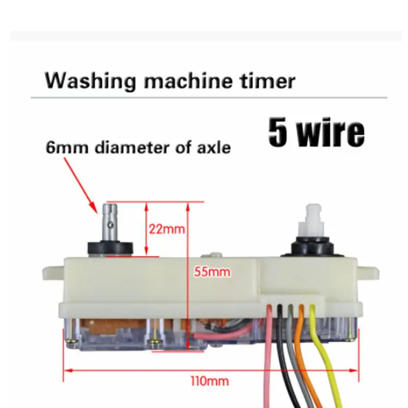 5-line 15 dakika Panasonic çamaşır makinesi zamanlayıcı anahtarı Yıkama zamanlayıcı Yarı Otomatik çift silindirli parçalar Görüntü 3
