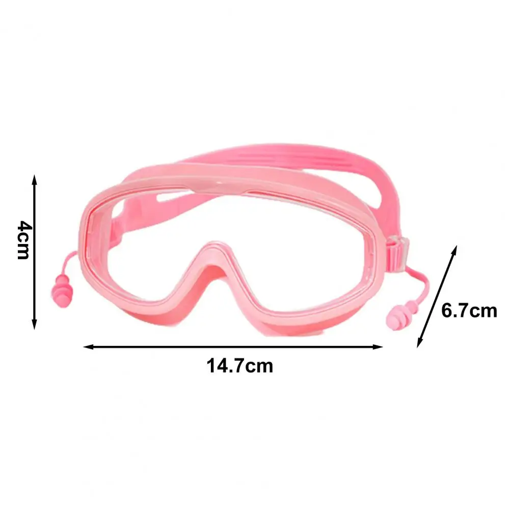 Anti-scratch yüzme gözlükleri Yüksek Netlik Koruyucu 3D Uydurma Büyük Çerçeve yüzme gözlükleri Görüntü 3