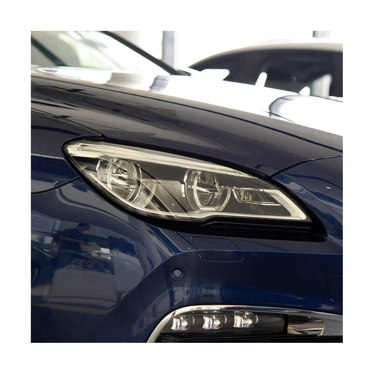 Araba Far Kapağı Şeffaf Lens Başkanı İşık Lambası Gölge BMW 6 Serisi için F06 F12 F13 M6 630 640 2015-2017 Sol Görüntü 3