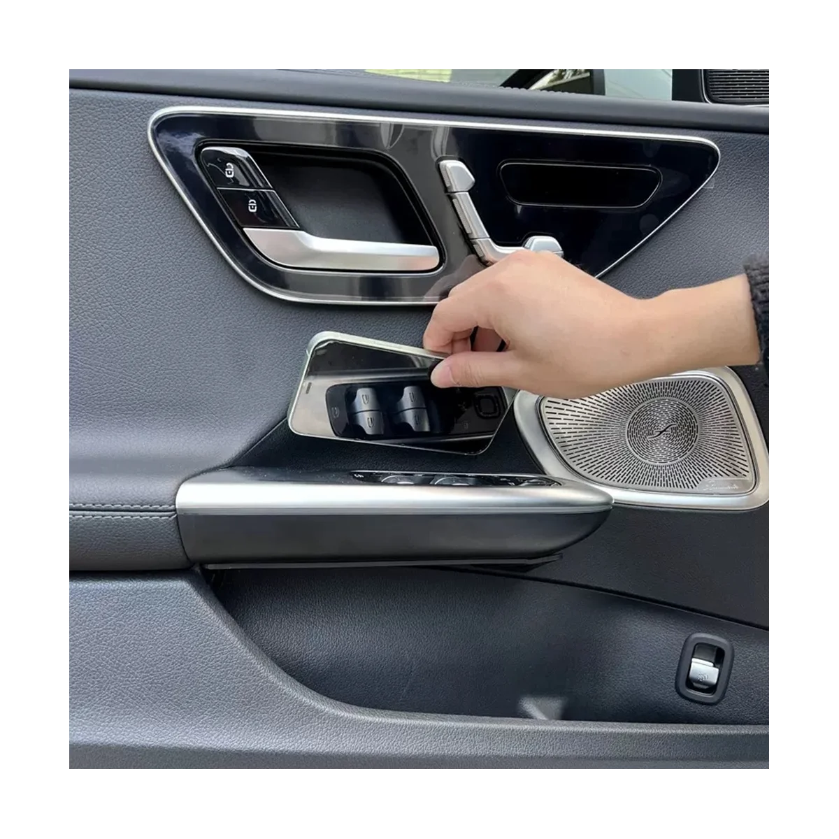 Araba Kol Dayama saklama kutusu Kapı saklama kutusu Tepsi Aksesuarları Mercedes Benz C Sınıfı için W206 2022 2023 Görüntü 3