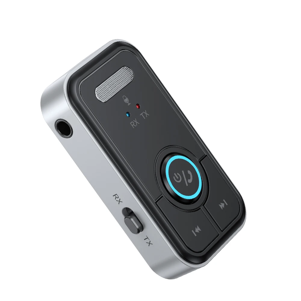 Bluetooth eller serbest araç kiti Alıcı Adaptörü 3.5 mm AUX 2 in 1 Kablosuz Verici ve Alıcı MP3 Müzik Çalar Görüntü 3