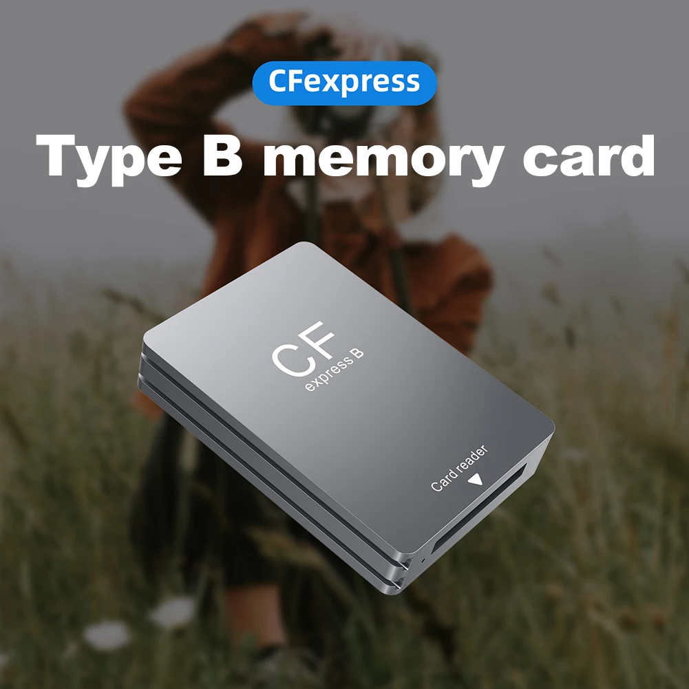 CFexpress Tip B kart okuyucu ile USB C USB C / A Kablosu CFexpress Okuyucu adaptör desteği Android / Windows / Mac OS Görüntü 3