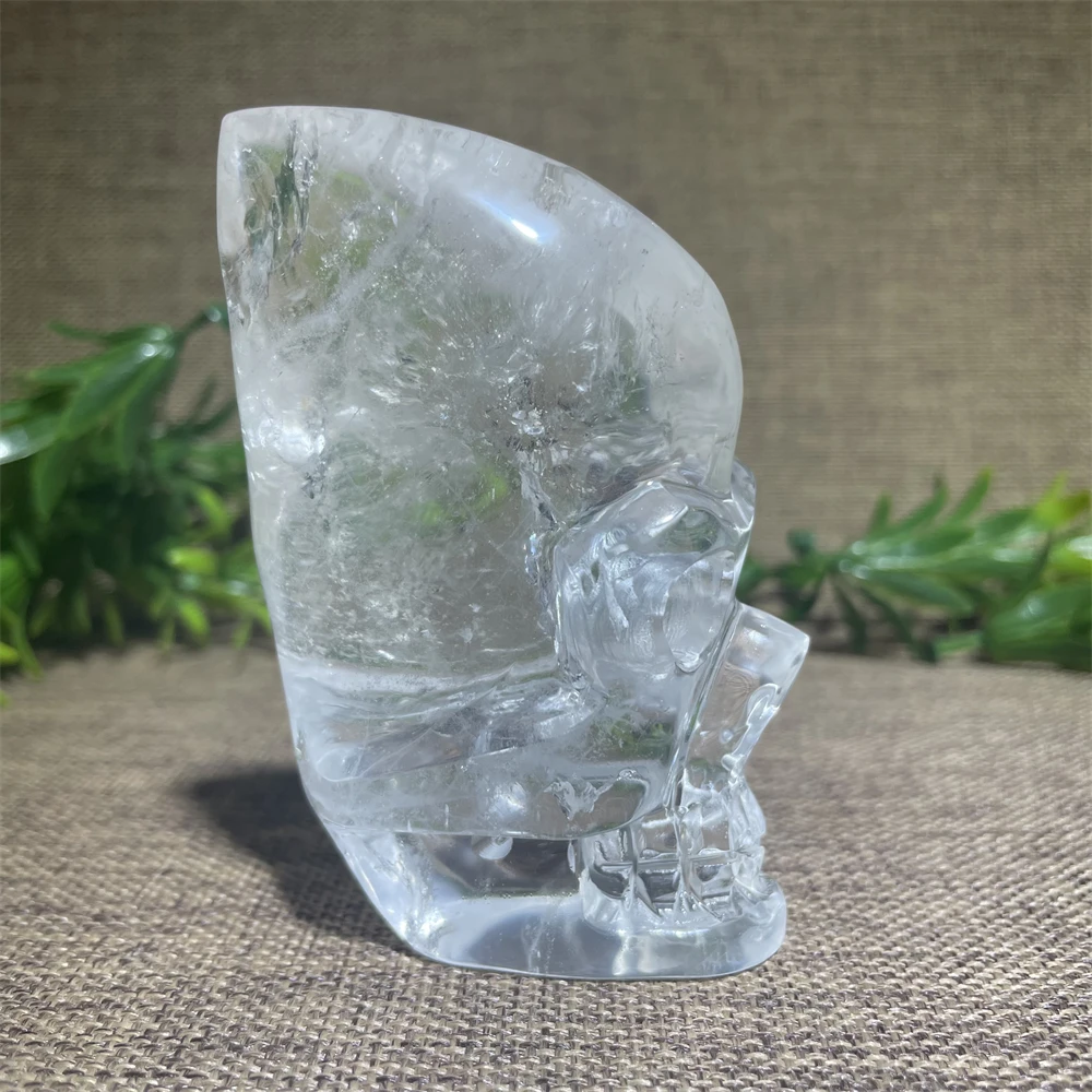 Doğal Kafatası Kuvars Kristalleri Dini Dekorasyon Masion Wicca Büyücülük Malzemeleri Kafatası Meditasyon Çakra Reiki Şifa Görüntü 3