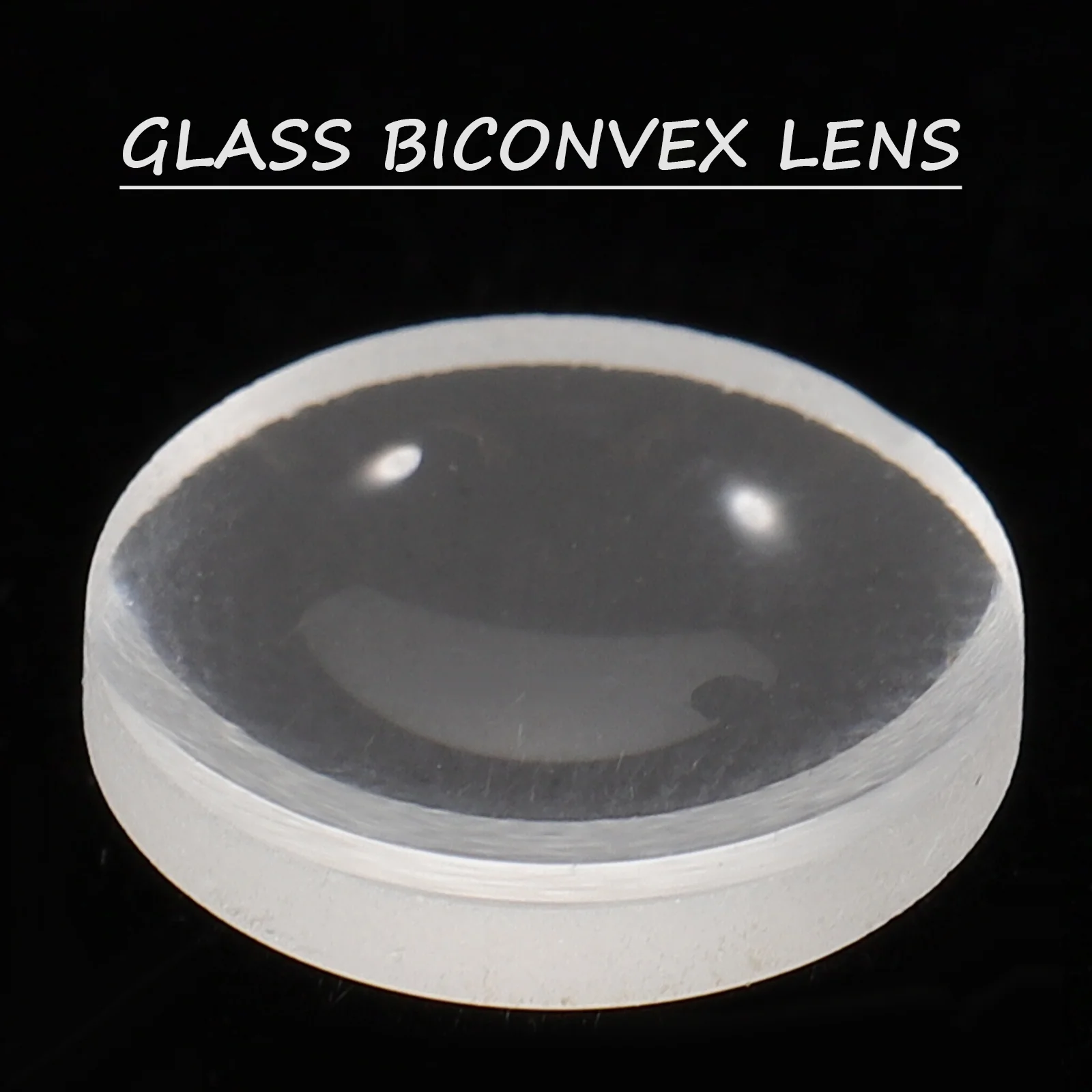 Dışbükey lens camı Şeffaf Optik Lens Fizik Öğretim Lens Laboratuvarı Çift Dışbükey Lens Görüntü 3