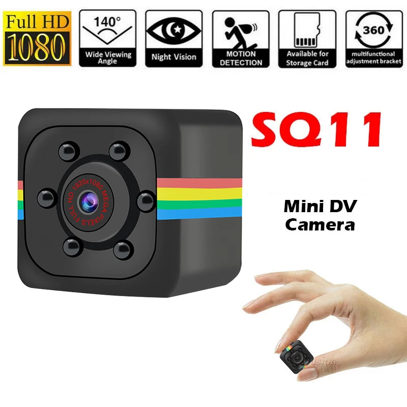 FULL HD 1080P Mini Kamera Mikro Kamera SQ11 Dijital Video Kamera Kaydedici Gözetim Güvenlik İzleme Ev Görüntü 3