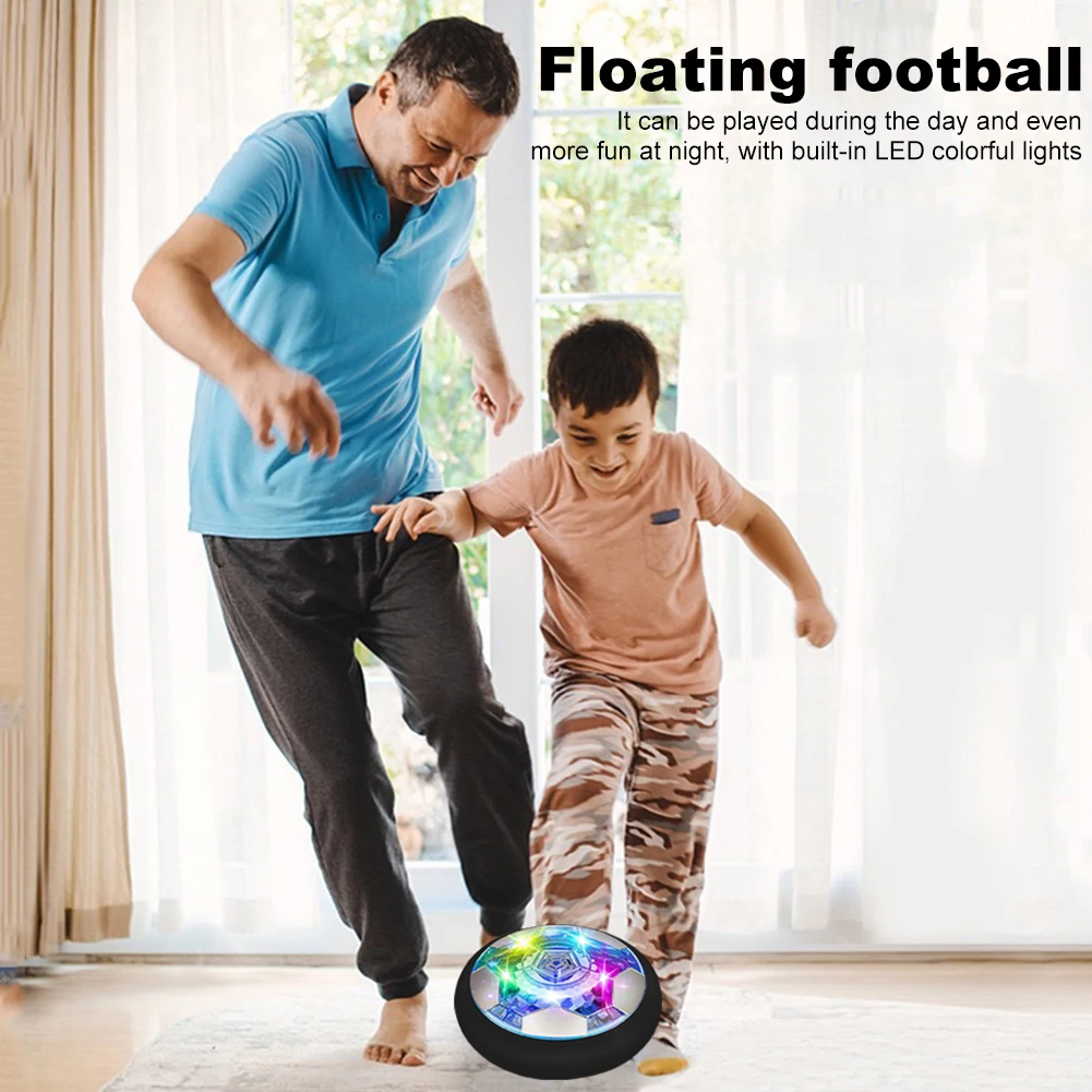 Hava Güç Hover Topu ile led ışık ve Köpük Tampon Kapalı Açık Oyuncaklar Hava Yüzen Futbol Topu Hover Topu için Erkek Kız Görüntü 3