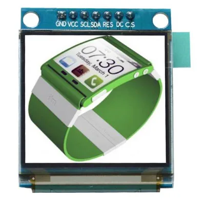 IPS 1.5 inç 7PIN SPI Tam Renkli OLED Ekran Modülü SSD1351 Sürücü IC 128 * 128 3.3 V Görüntü 3