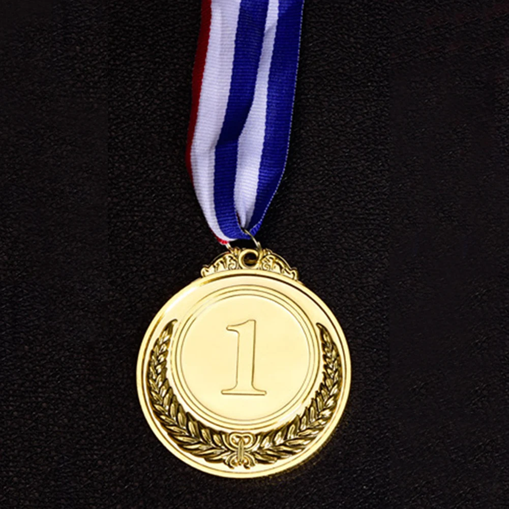 Kazanan Ödül Madalya Altın Gümüş Bronz Kazanan Ödül Madalya Yarışmalar Ödüller için Kurdele ile Hatıra Hediye Açık Hava Oyunları Oyuncak Görüntü 3