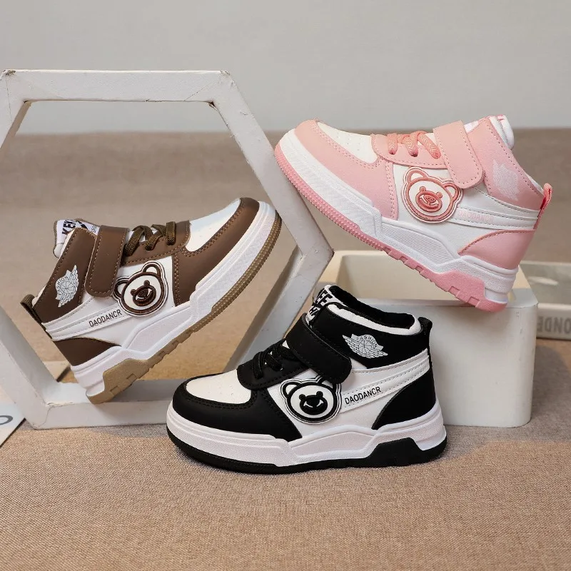 Kurulu Ayakkabı Kalın Taban sneaker Erkek Çocuk Ayakkabı Kız Çocuk Ayakkabıları Erkek koşu ayakkabıları Anti-Kaygan Zapatilla De Mujer Görüntü 3