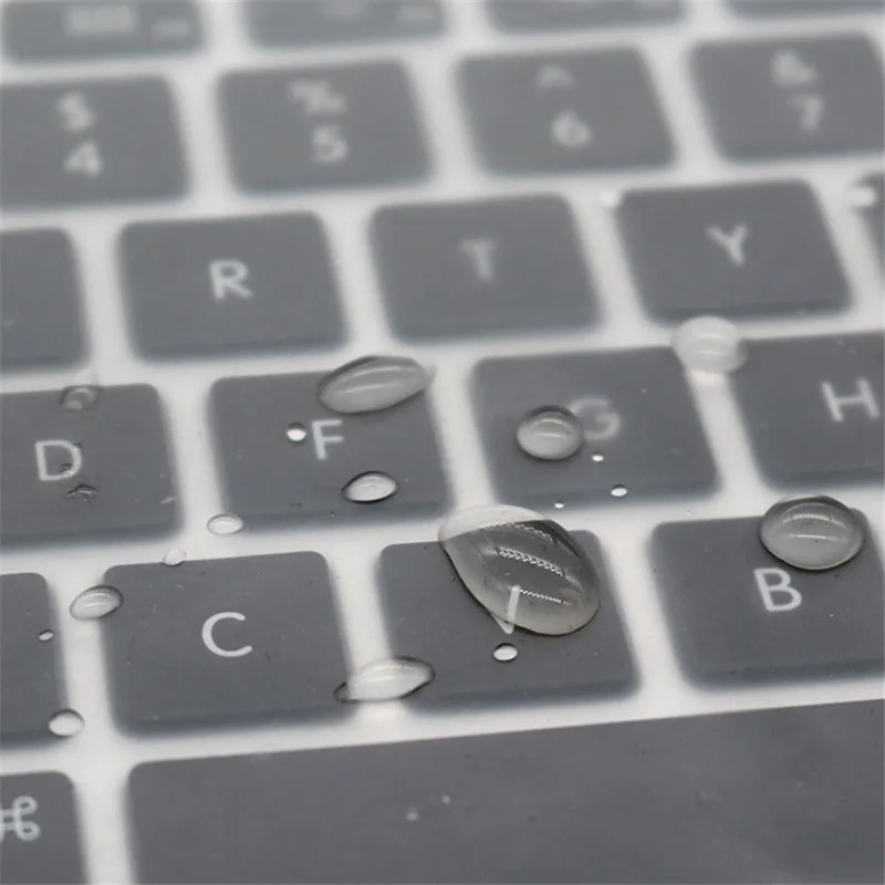 Laptop klavye silikon film dizüstü silikon kauçuk film silikon klavye koruyucu kapak şeffaf toz geçirmez ped Görüntü 3