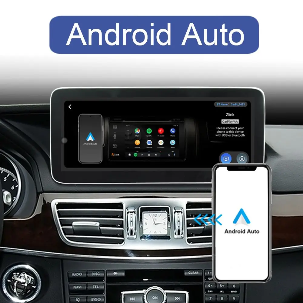 Mercedes Benz E için W212 E300 350 2009 ila 2015 Android 12 CarPlay 4G araç DVD oynatıcı Radyo GPS Navigasyon Multimedya Oynatıcı HD Ekran Görüntü 3