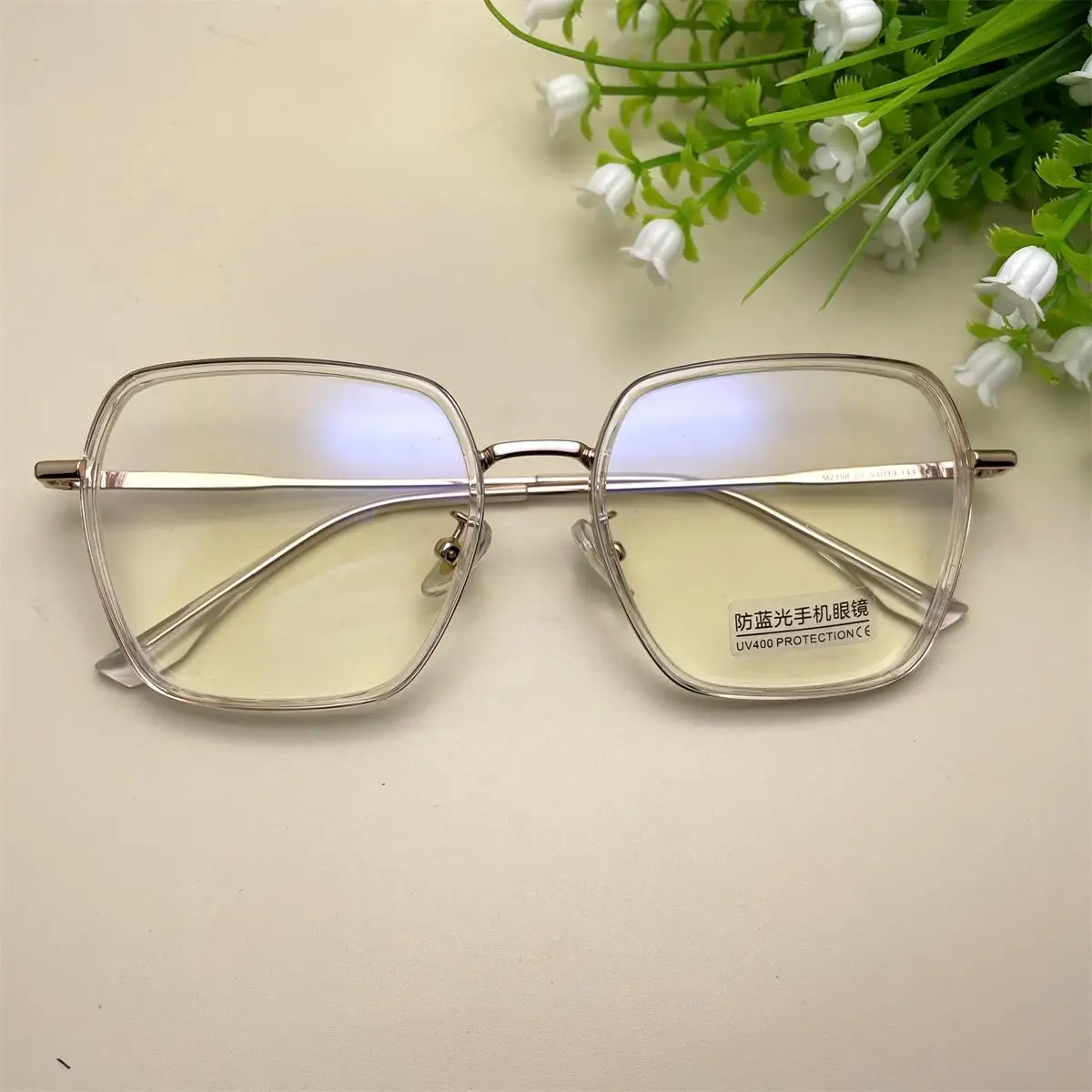 Moda şeffaf Metal Anti mavi ışık gözlük kadın erkek presbiyopi gözlük TR90 çerçeveleri optik okuma gözlüğü Okulary 0 ~ + 6 Görüntü 3