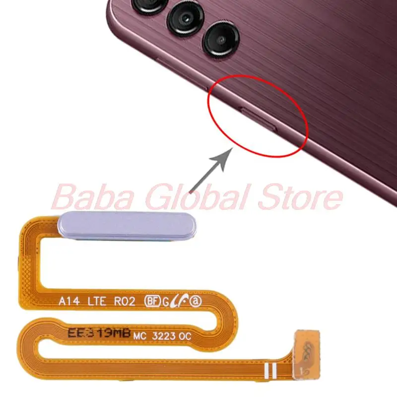 Orijinal Parmak İzi sensör esnek kablo Samsung Galaxy A14 A145F Dokunmatik Menü Parmak İzi Tarayıcı Değiştirme Görüntü 3