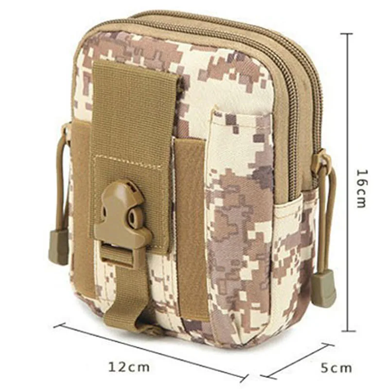 Oulylan Erkekler Taktik Molle Kılıfı Kemer Bel paket çantası Küçük Cep Askeri Bel Paketi Koşu Çantası Seyahat Kamp Çantası Yumuşak sırt Görüntü 3