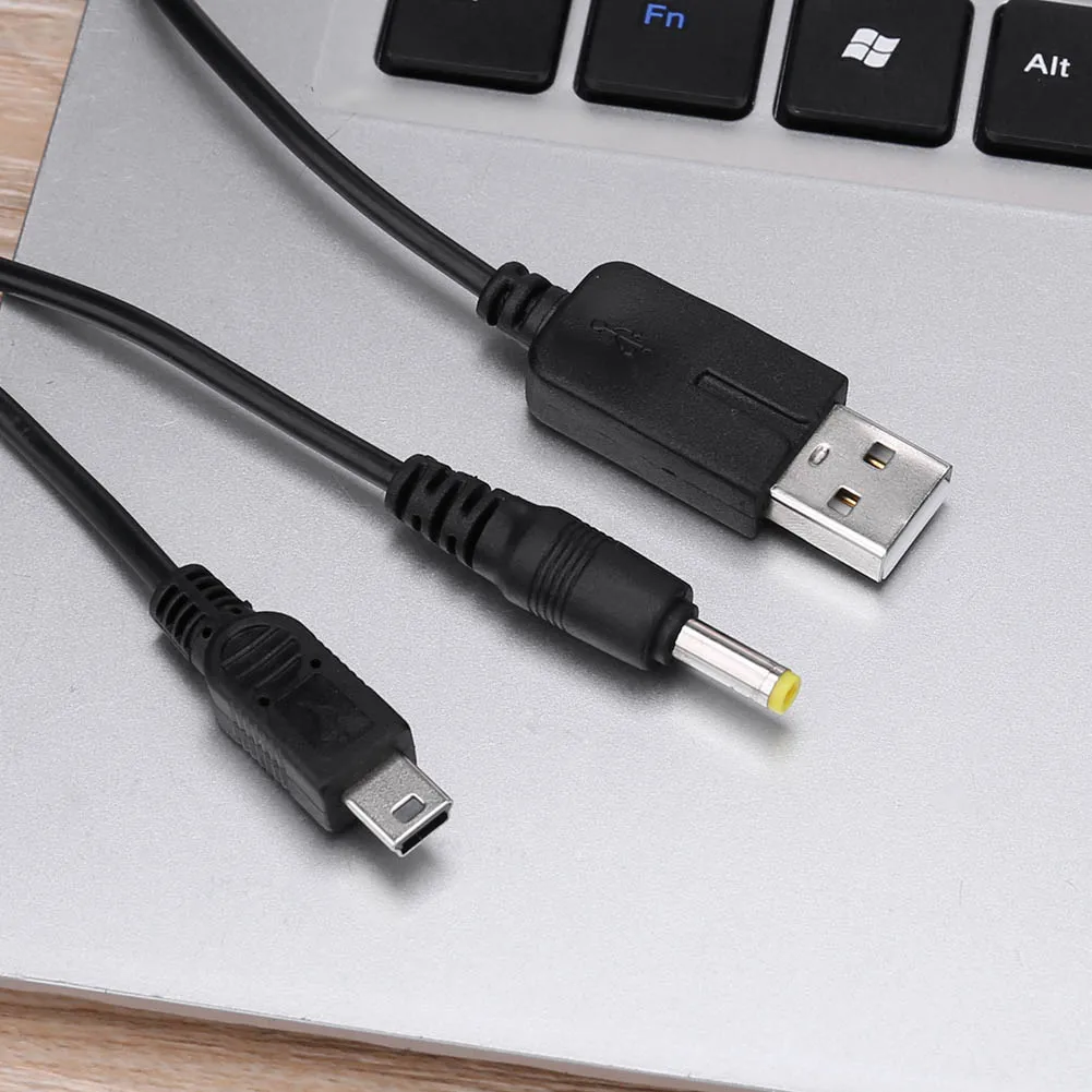 PSP Oyun Konsolu için 1.2 m USB Bağlantı Noktası Şarj Kablosu Görüntü 3