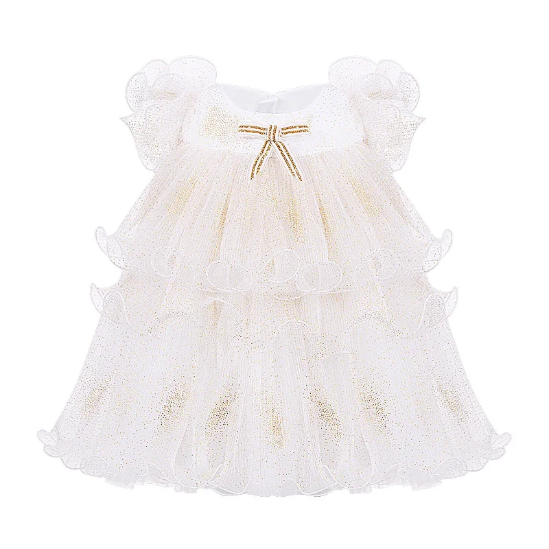 Yaz Parti Elbise Bebek Kız Prenses Kabarık Tül Resmi Elbise A-line Kolsuz Doğum Günü Elbise Piyano Performans Elbise E21205 Görüntü 3