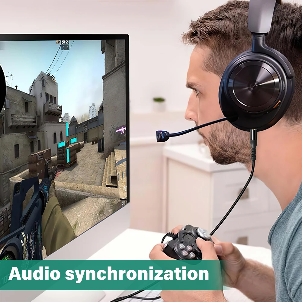 Yedek Ses kablo kordonu için Fit SteelSeries Arctis Nova Pro Kablosuz oyun kulaklıkları Kablo Hattı Kablosu 1.5 M Görüntü 3
