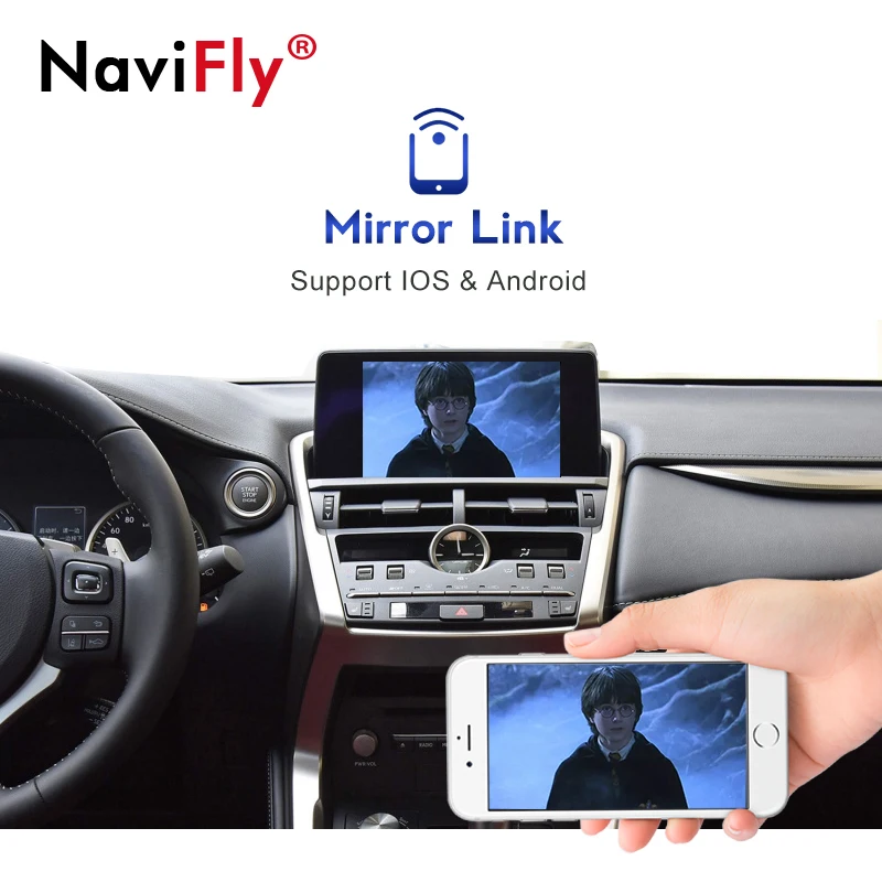 Yeni Varış Kablosuz CarPlay KUTUSU Lexus NX İçin NX200 NX300 2015-2020 Android Otomatik Ayna Bağlantı AirPlay Çevrimiçi Harita Tak ve Çalıştır Görüntü 3