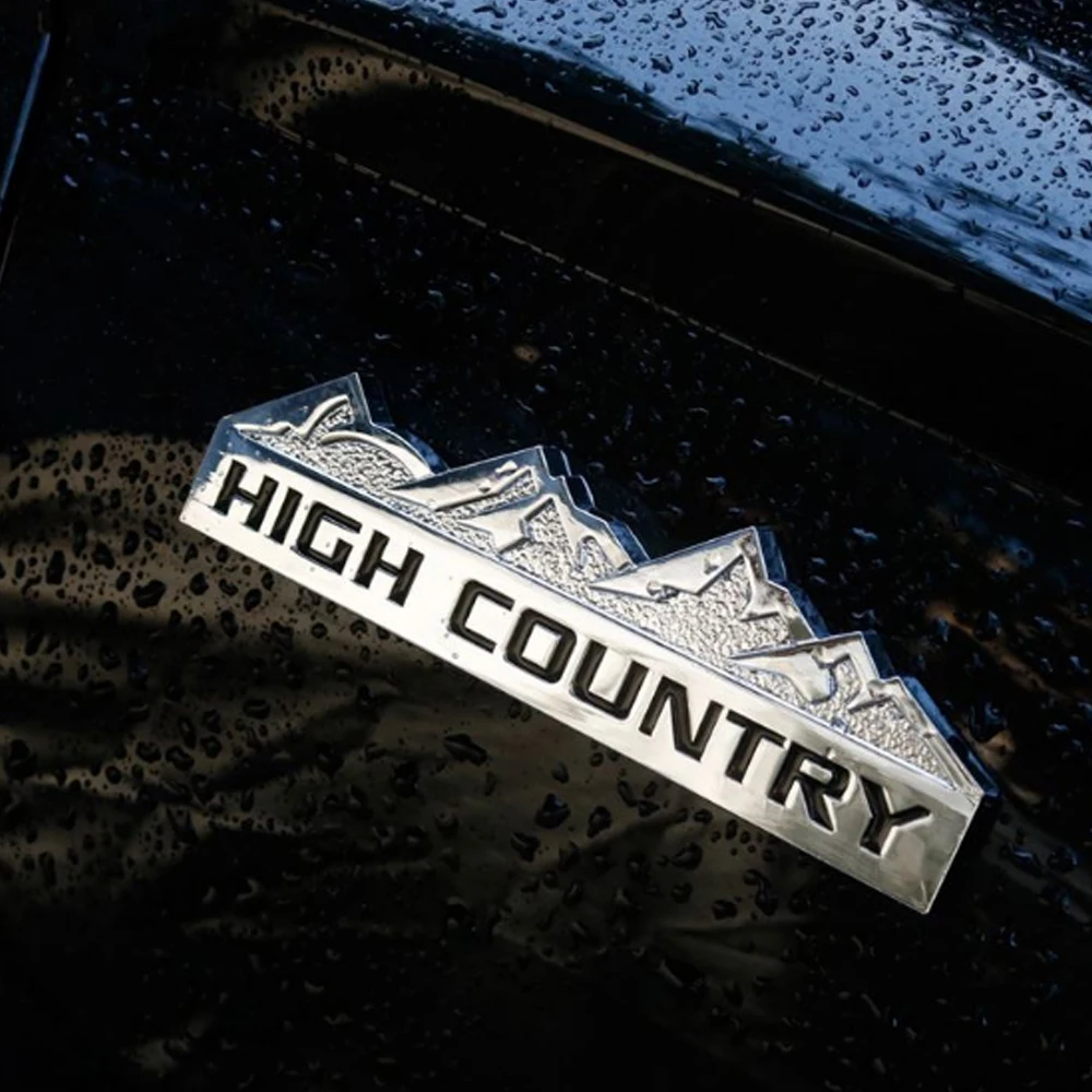 Yüksek Ülke Logosu Amblem Sticker Araba Gövde Sticker İçin Jeep / LAND-ROVER Range Rover / FORD KİA / Cadillac Yüksek Ülke Arka Sticker Görüntü 3