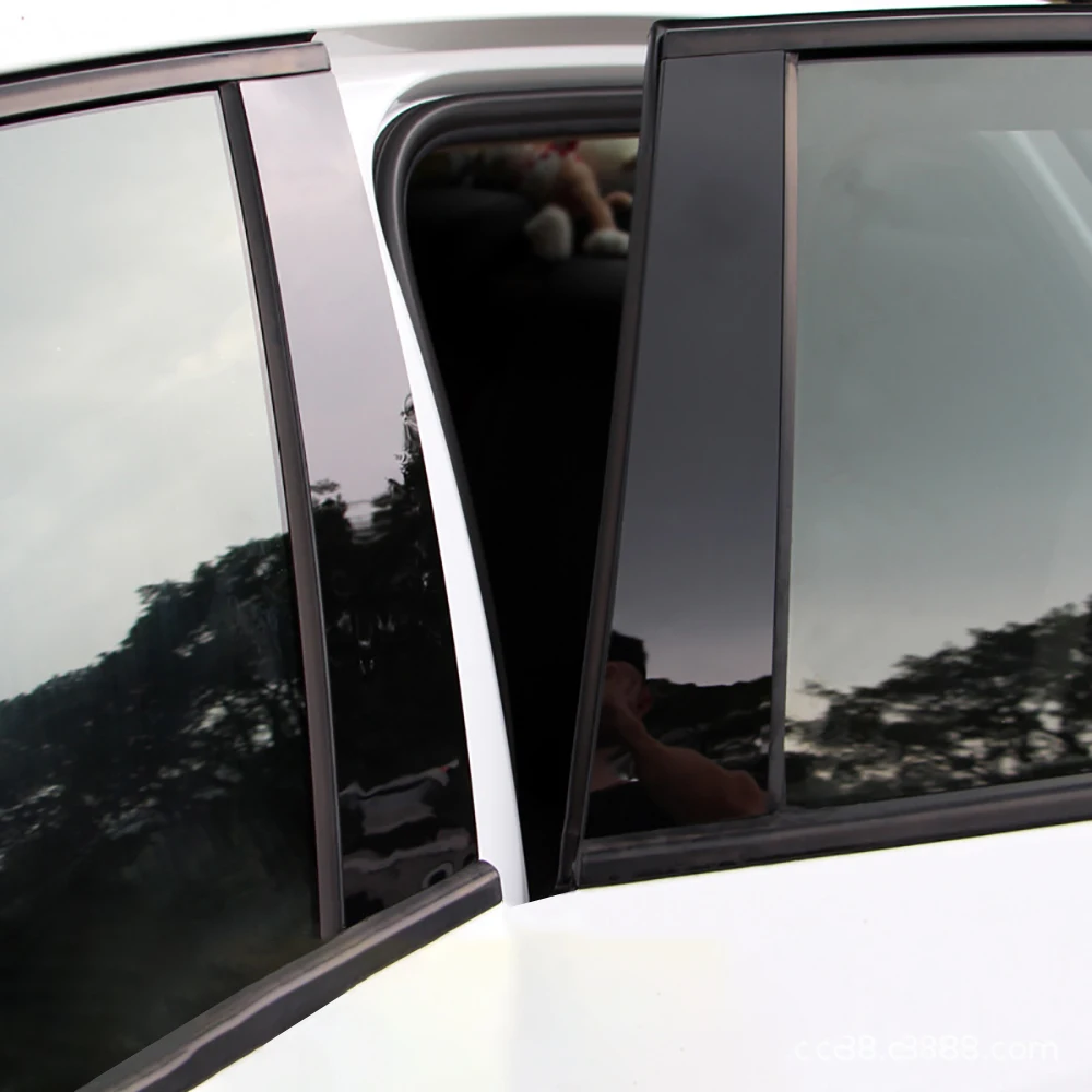 araba Pencere Dekoratif B C Sütun Kalıplama Düzeltir için Peugeot 301 307 308 408 2008 4008 5008 Otomatik Kapı Ayağı Şerit Aksesuarları Görüntü 3