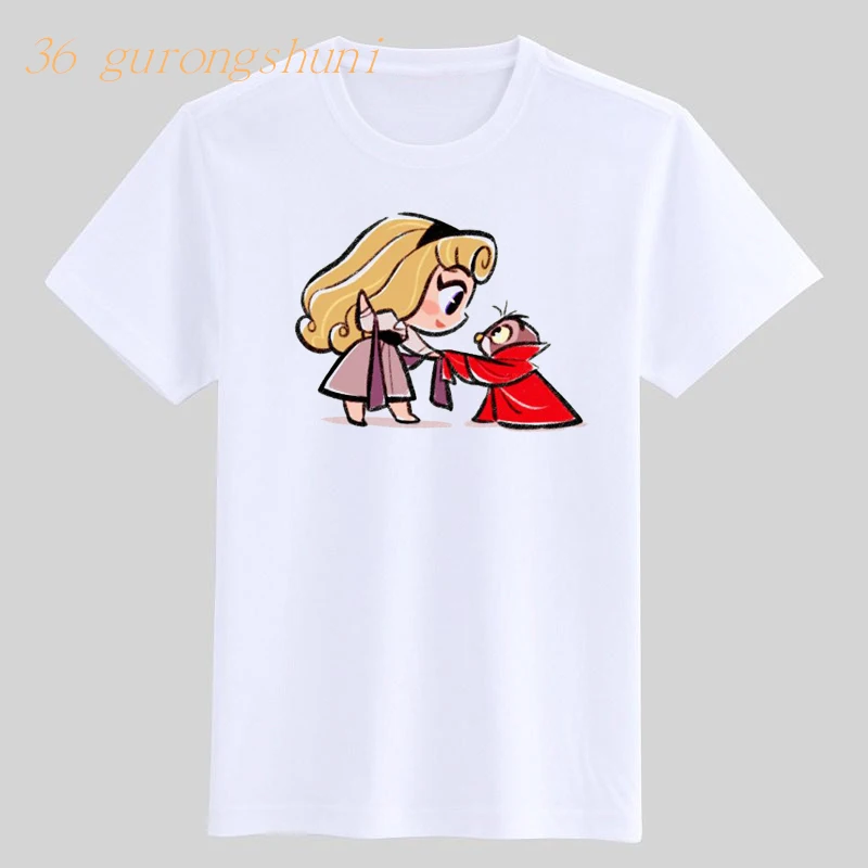sevimli Prenses karikatür çocuk t shirt erkek çocuk giyim küçük kız elbise yaz tshirt kız grafikli tişört kawaii t-shirt Görüntü 3