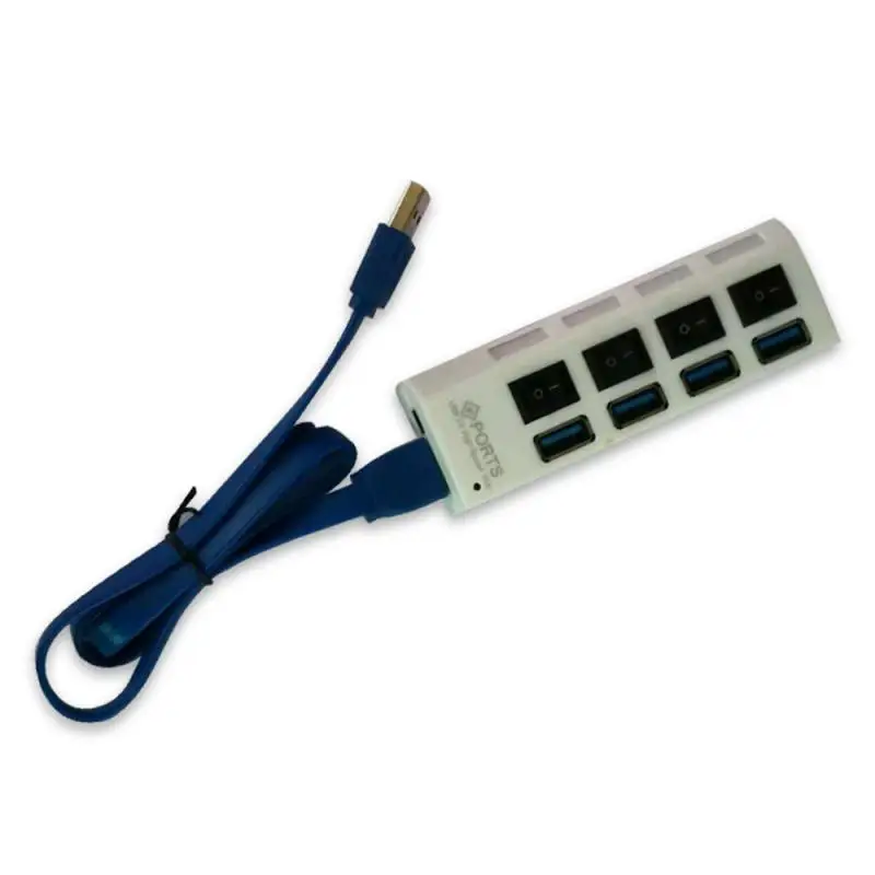 1/2 ADET PzzPss USB 3.0 Hub USB Hub 3.0 Çoklu USB Splitter Kullanımı Güç Adaptörü 4/7 Port Çoklu Genişletici 2.0 USB3 Hub Anahtarı ile Görüntü 4