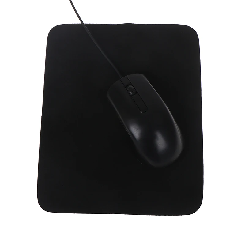 1 ADET 24x20 cm Siyah Düz Renk Oyun Mouse Pad Nemli Yerleşimler Hız / kontrol Kilitleme Kenar Görüntü 4